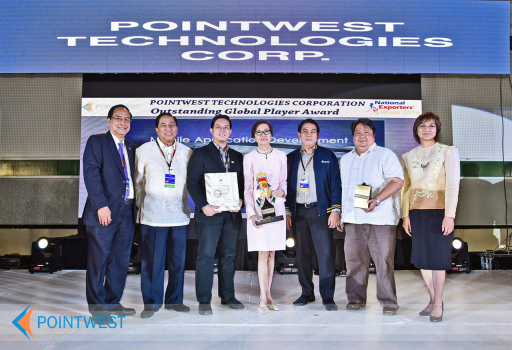 Pointwest Beng Coronel and leaders receive Outstanding Global Player Award